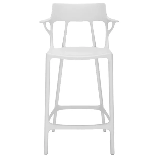 Kartell Terrassenmöbel | Sitzgelegenheiten^A.I. Barhocker, 65 cm, Weiß