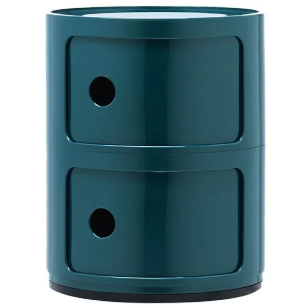 Poiat Aufbewahrungsmöbel | Tische-Kartell Aufbewahrungseinheit Componibili, 2 Module, blau