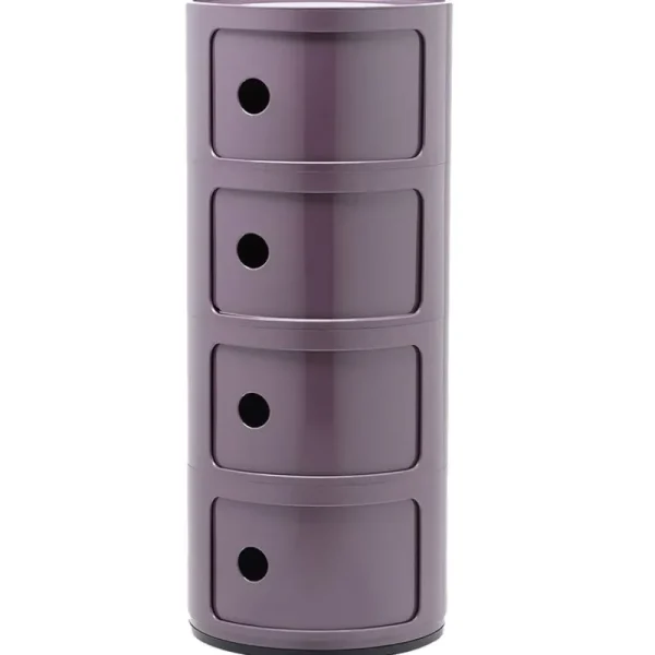 Montana Furniture Aufbewahrungsmöbel-Kartell Aufbewahrungseinheit Componibili, 4 Module, lila