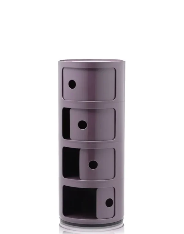 Montana Furniture Aufbewahrungsmöbel-Kartell Aufbewahrungseinheit Componibili, 4 Module, lila