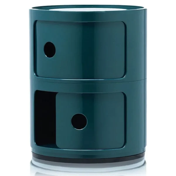 Poiat Aufbewahrungsmöbel | Tische-Kartell Aufbewahrungseinheit Componibili, 2 Module, blau