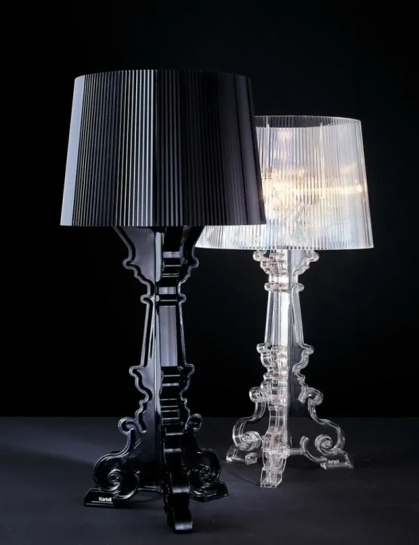 Pilke Lights Tischlampen-Kartell Bourgie Tischleuchte, transparent