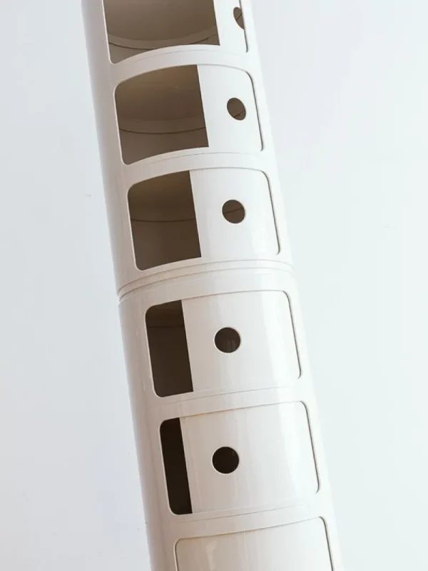 Kartell Aufbewahrungsmöbel | Tische-Componibili Aufbewahrungseinheit, 3 Module, weiß