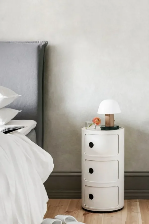 Kartell Aufbewahrungsmöbel | Tische-Componibili Aufbewahrungseinheit, 3 Module, weiß