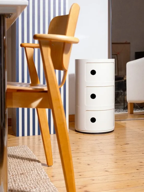 Kartell Aufbewahrungsmöbel | Tische-Componibili Aufbewahrungseinheit, 3 Module, weiß