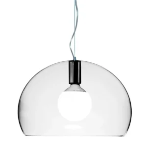 Stilnovo Deckenleuchten-Kartell FL/Y Pendelleuchte, klein, transparent