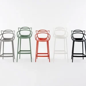 Mattiazzi Sitzgelegenheiten-Kartell Masters Hocker, grau