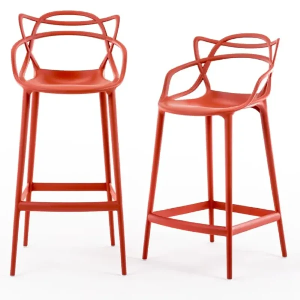 Mattiazzi Sitzgelegenheiten-Kartell Masters Hocker, grau