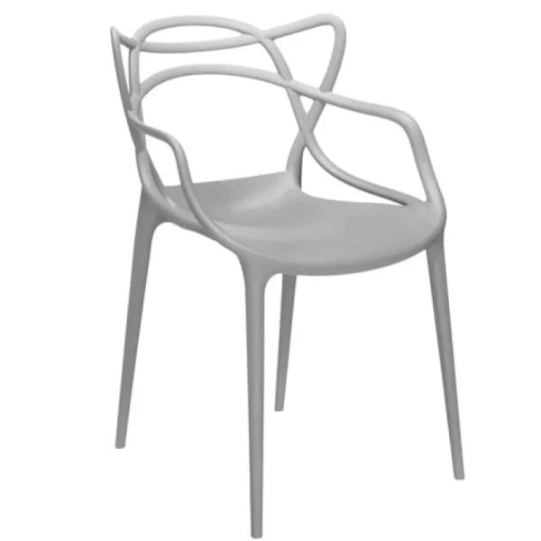 Kartell Terrassenmöbel | Sitzgelegenheiten^Masters Stuhl, grau