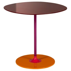 Vitra Tische-Kartell Thierry Beistelltisch, 45 x 45 cm, Burgunderrot