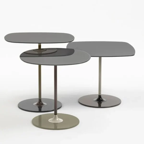 Muuto Tische-Kartell Thierry Beistelltisch, 45 x 45 cm, Grau