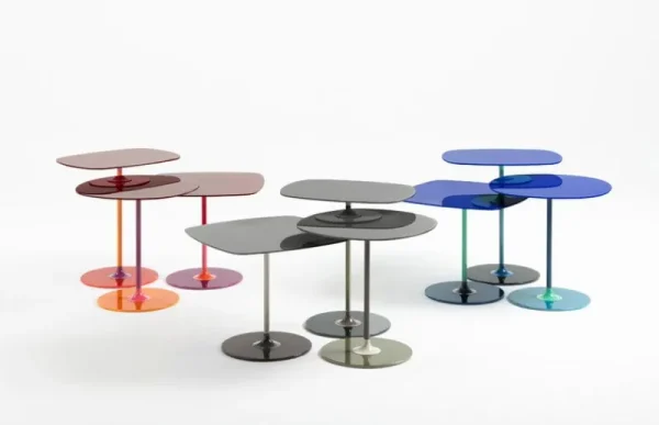 HAY Tische-Kartell Thierry Beistelltisch, 45 x 45 cm, Blau