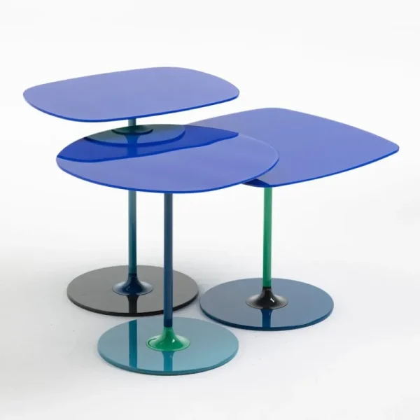 HAY Tische-Kartell Thierry Beistelltisch, 45 x 45 cm, Blau
