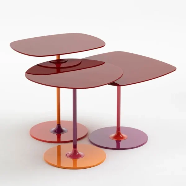 HAY Tische-Kartell Thierry Beistelltisch, 33 x 50 cm, Burgunderrot