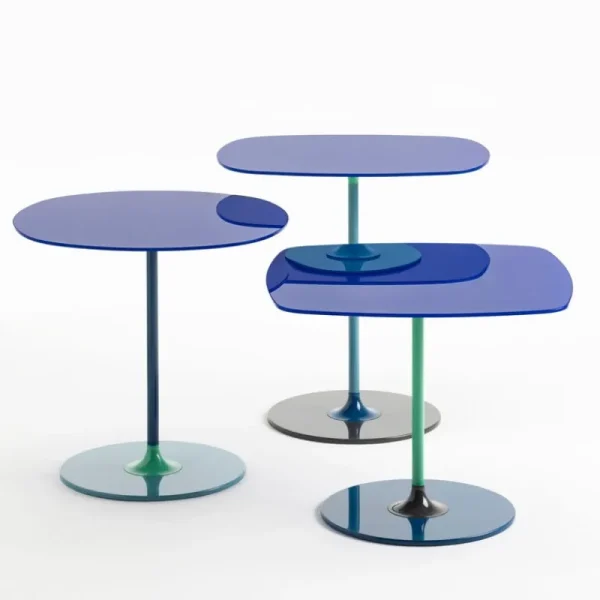 HAY Tische-Kartell Thierry Beistelltisch, 45 x 45 cm, Blau
