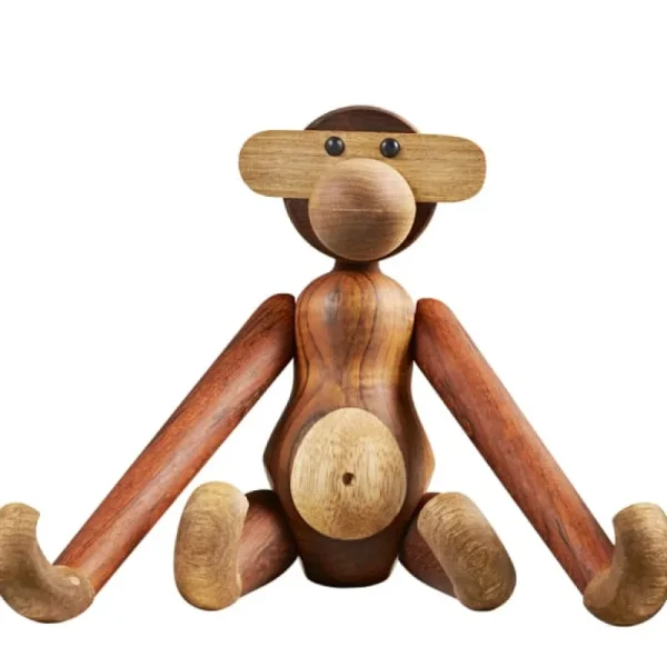 Kinder Kay Bojesen Denmark Kinderzimmereinrichtung | Dekorationsgegenstände^Wooden Monkey, mittelgroß, Teakholz