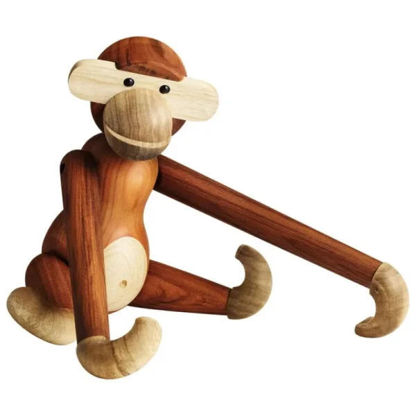 Kinder Kay Bojesen Denmark Kinderzimmereinrichtung | Dekorationsgegenstände^Wooden Monkey, groß, Teakholz