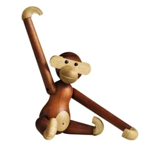 Kay Bojesen Denmark Dekorationsgegenstände^Wooden Monkey, klein, Teakholz