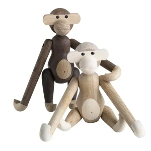 Kinder Kay Bojesen Denmark Kinderzimmereinrichtung | Dekorationsgegenstände^Wooden Monkey, klein, Eiche – Ahorn