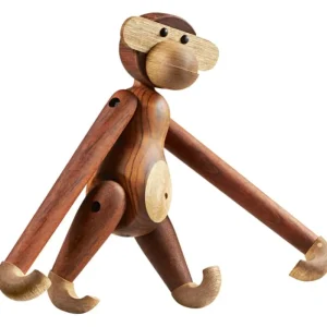 Kinder Kay Bojesen Denmark Kinderzimmereinrichtung | Dekorationsgegenstände^Wooden Monkey, mittelgroß, Teakholz