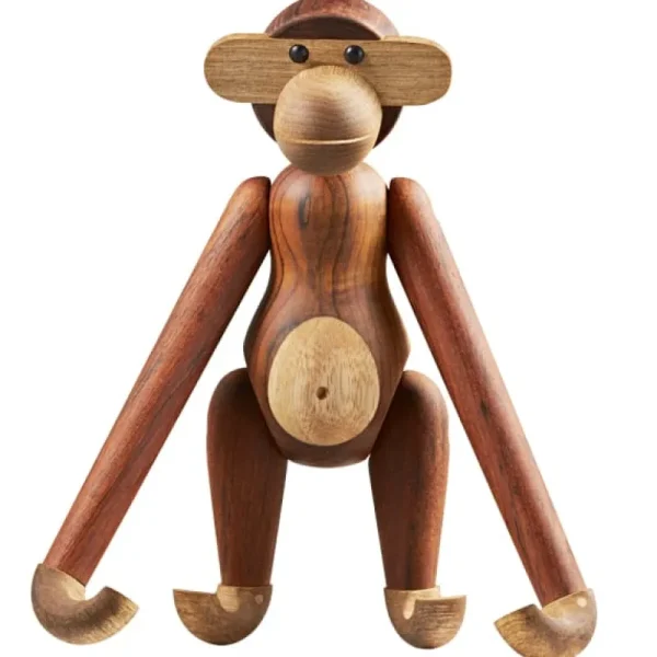 Kinder Kay Bojesen Denmark Kinderzimmereinrichtung | Dekorationsgegenstände^Wooden Monkey, mittelgroß, Teakholz