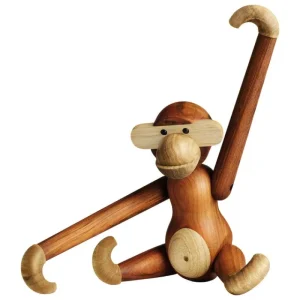 Kinder Kay Bojesen Denmark Kinderzimmereinrichtung | Dekorationsgegenstände^Wooden Monkey, groß, Teakholz