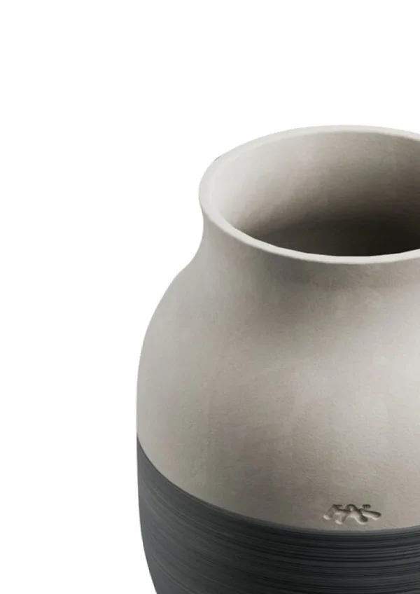 HAY Vasen-Kähler Omaggio Circulare Vase, 20 cm, Anthrazitgrau