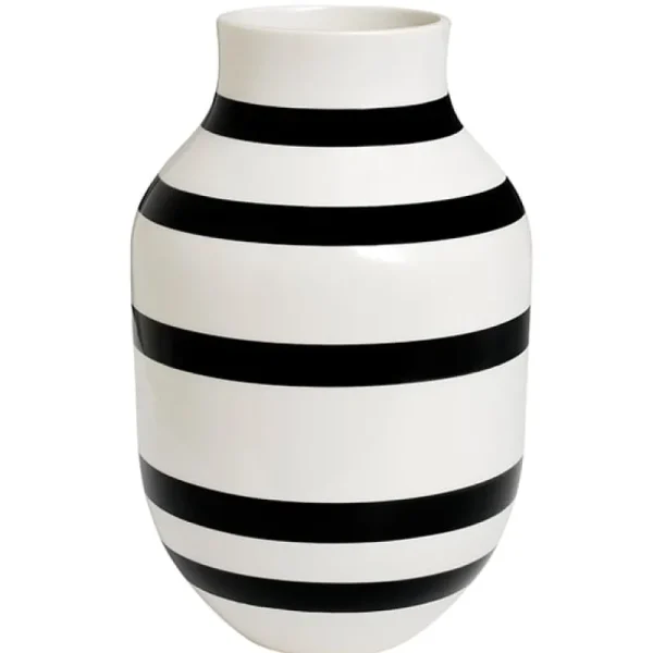 Audo Copenhagen Vasen-Kähler Vase Omaggio, groß, schwarz