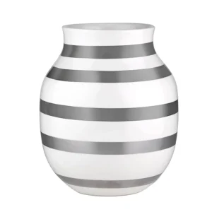 Iittala Vasen-Kähler Vase Omaggio, mittelgroß, silber