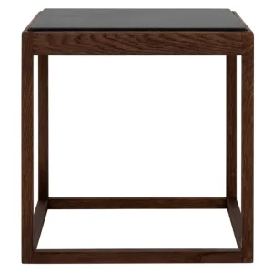 Hem Tische-Klassik Studio Cube Tisch, Eiche geräuchert – grauer Marmor