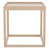 Klassik Studio Tische-Tisch Cube, Eiche geseift – Rauchglas
