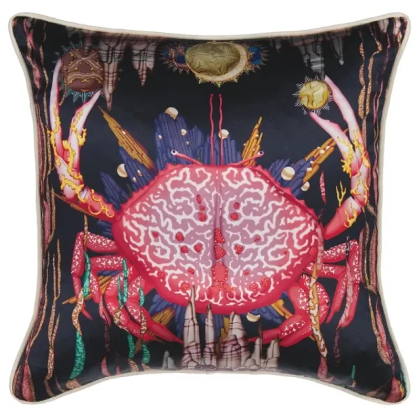 Klaus Haapaniemi & Co. Kissen^Klaus Haapaniemi & Co. Misto Mare Crab Kissenbezug, 50 x 50 cm, Seide