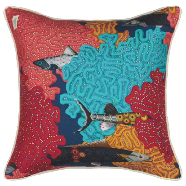Klaus Haapaniemi & Co. Kissen^Klaus Haapaniemi & Co. Misto Mare Prawn Kissenbezug, 50 x 50 cm, Seide