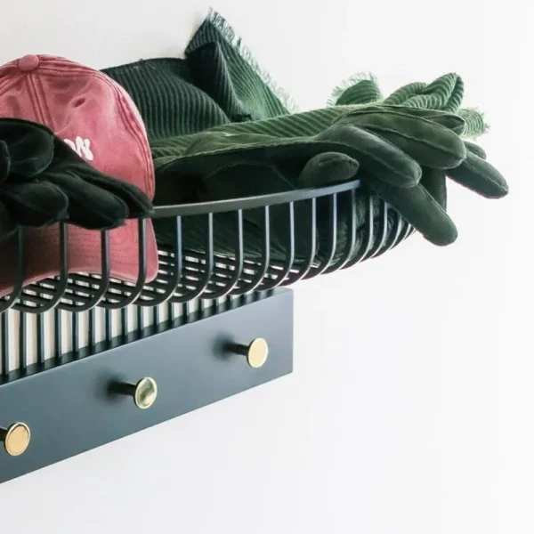 Klong Garderoben Und Kleiderbügel^Lunett Hutablage, schwarz