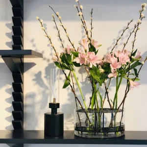 AYTM Vasen-Klong Äng Vase, groß, schwarz