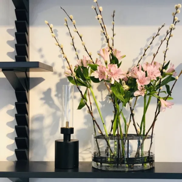AYTM Vasen-Klong Äng Vase, groß, schwarz