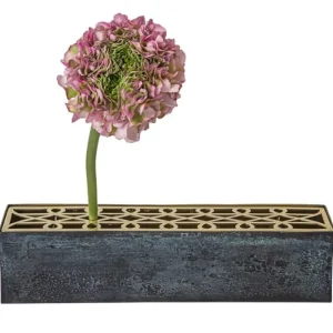 Raawii Vasen-Klong Äng Vase, rechteckig, Messing