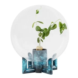 Georg Jensen Vasen-Klong Vase Orb, klein, blau