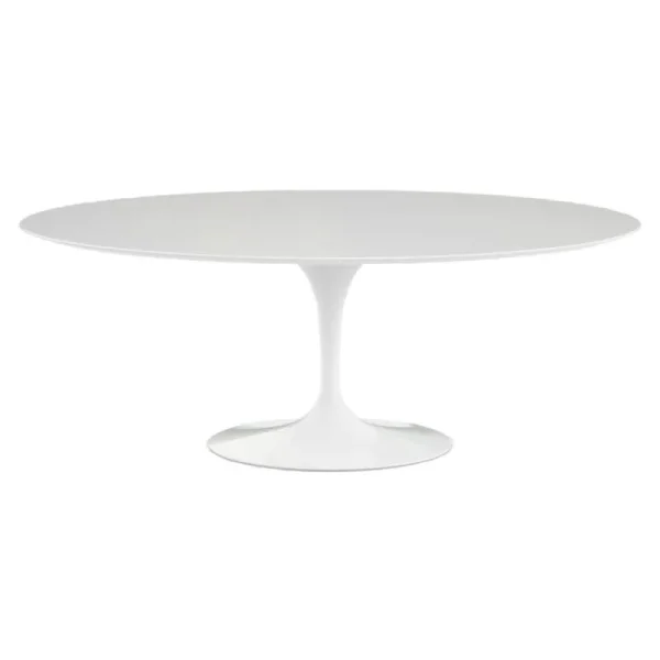 Magis Tische-Knoll Tulip Esstisch, 198 cm, oval, weißes Laminat
