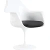 Vitra Sitzgelegenheiten-Knoll Tulip Sessel, Drehfuß, Weiß - Tonus 128