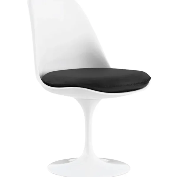 Artek Sitzgelegenheiten-Knoll Tulip Stuhl, Drehfuß, Weiß - Tonus 128