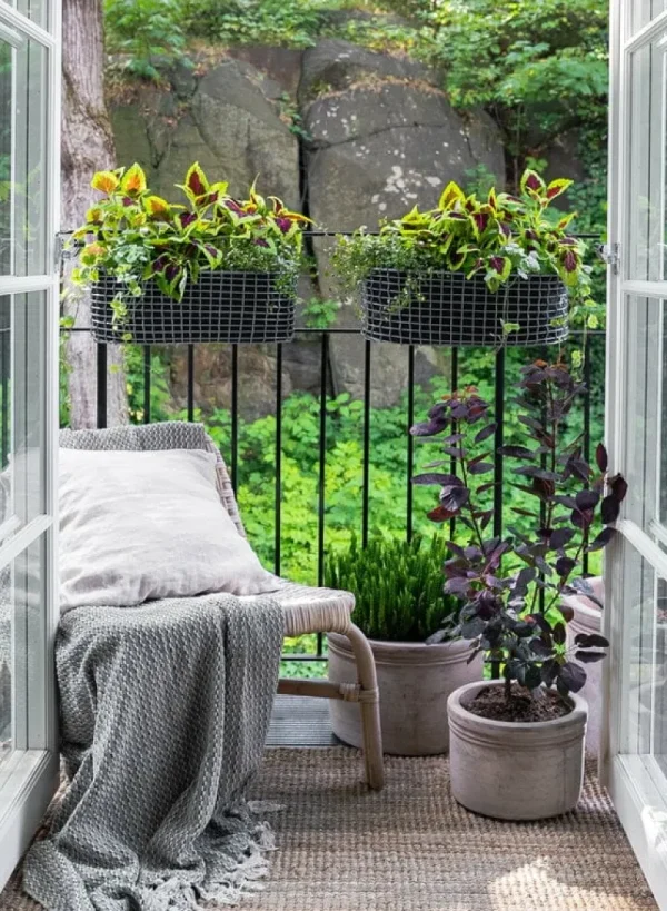 Korbo Garten^Balcony Pflanzkorb, säurebeständiger Edelstahl