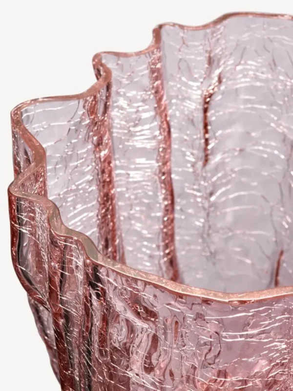 Kosta Boda Glaskunst | Dekorationsgegenstände^Crackle Vase, 175 mm, Rosa