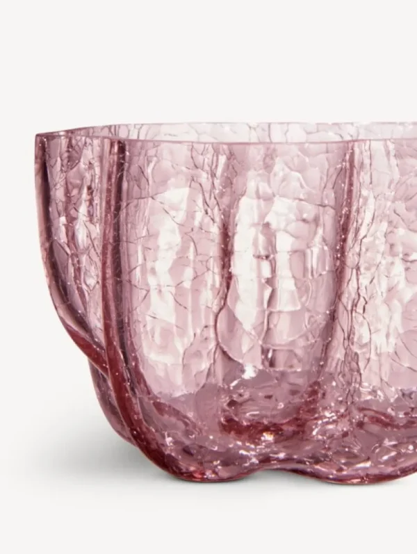 Kosta Boda Glaskunst | Weihnachtsdekoration^Crackle Votiv, 58 mm, pink