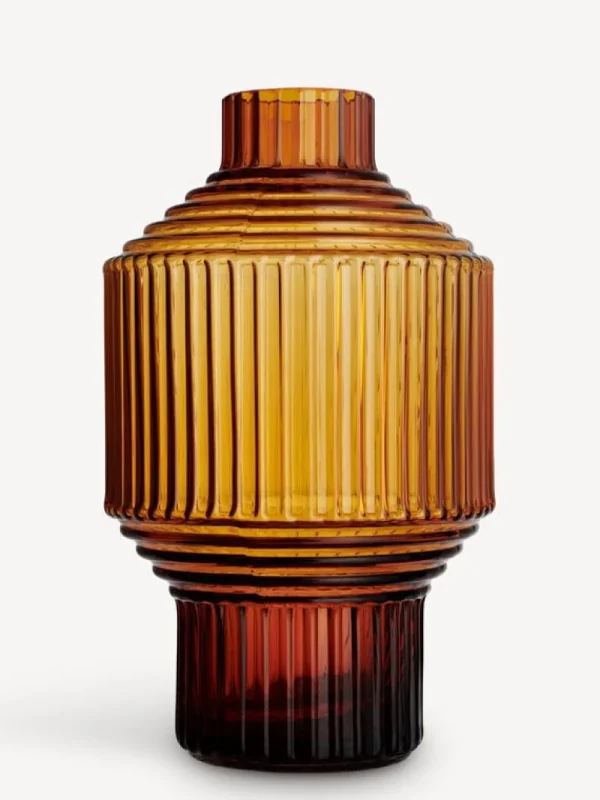 Kosta Boda Glaskunst | Dekorationsgegenstände^Pavilion Vase, 134 mm, dunkles Bernsteingelb