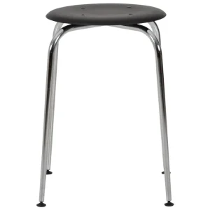 ferm LIVING Sitzgelegenheiten-Labofa Heritage 13.1 Hocker, Eiche schwarz - Chrom