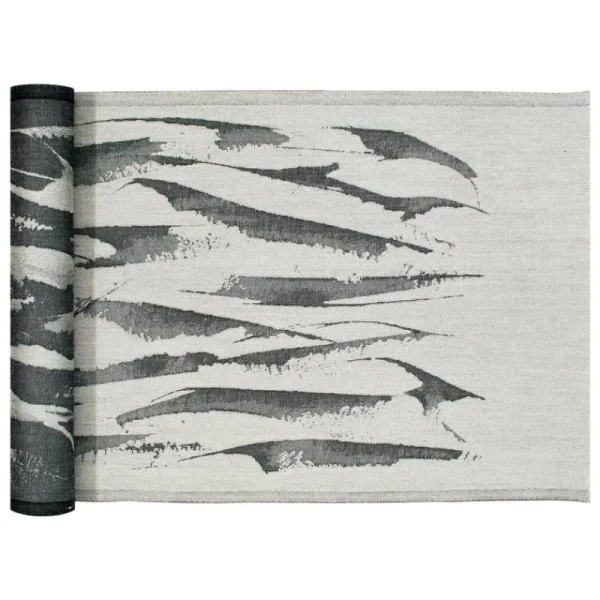 Lapuan Kankurit Badezimmertextilien^Aallokko Saunadecke, 46 x 150 cm, Leinen - Schwarz