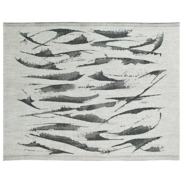Lapuan Kankurit Badezimmertextilien^Aallokko Saunadecke, 46 x 150 cm, Leinen - Schwarz