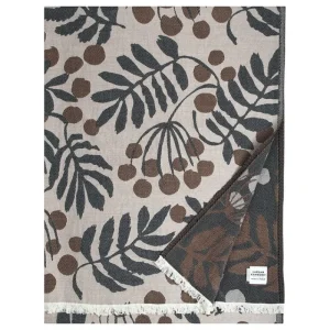 Lapuan Kankurit Decken Und Überwürfe^Pihapuu Decke, 135 x 180 cm, beige - braun - schwarz