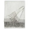 Lapuan Kankurit Decken Und Überwürfe^Rauha Decke, 130 x 180 cm, weiß - beige